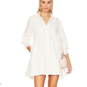 Free People Hanna Poplin Mini Dress Medium